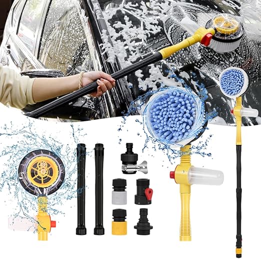 CleanSwift™ Kit de cepillo giratorio 360° para coches