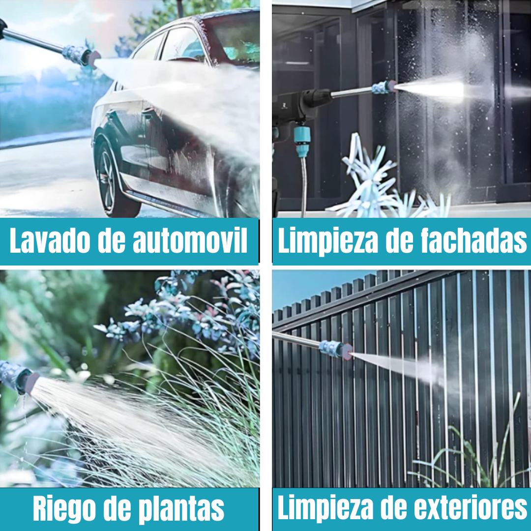HYDROFORCE™ Hidrolavadora a presión portátil + 2 Baterías + Aspirador de coche de regalo