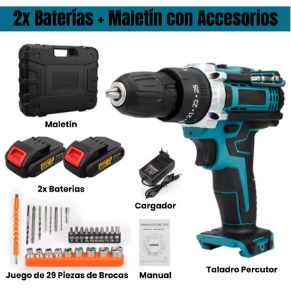DrillForce™ Taladro de Precisión + 2 Baterías de Regalo