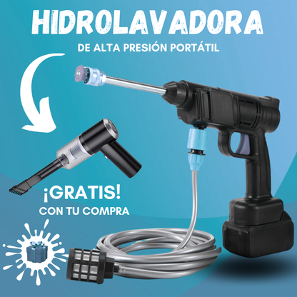 HYDROFORCE™ Hidrolavadora a presión portátil + 2 Baterías + Aspirador de coche de regalo