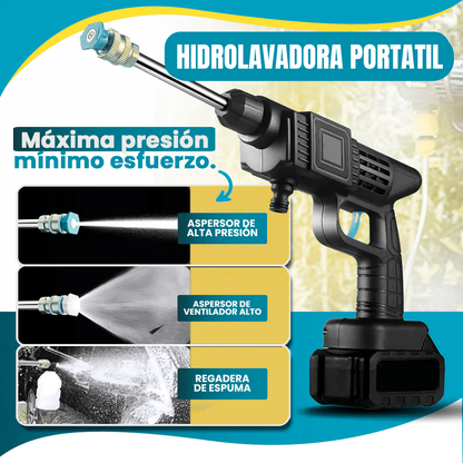 HYDROFORCE™ Hidrolavadora a presión portátil + 2 Baterías + Aspirador de coche de regalo